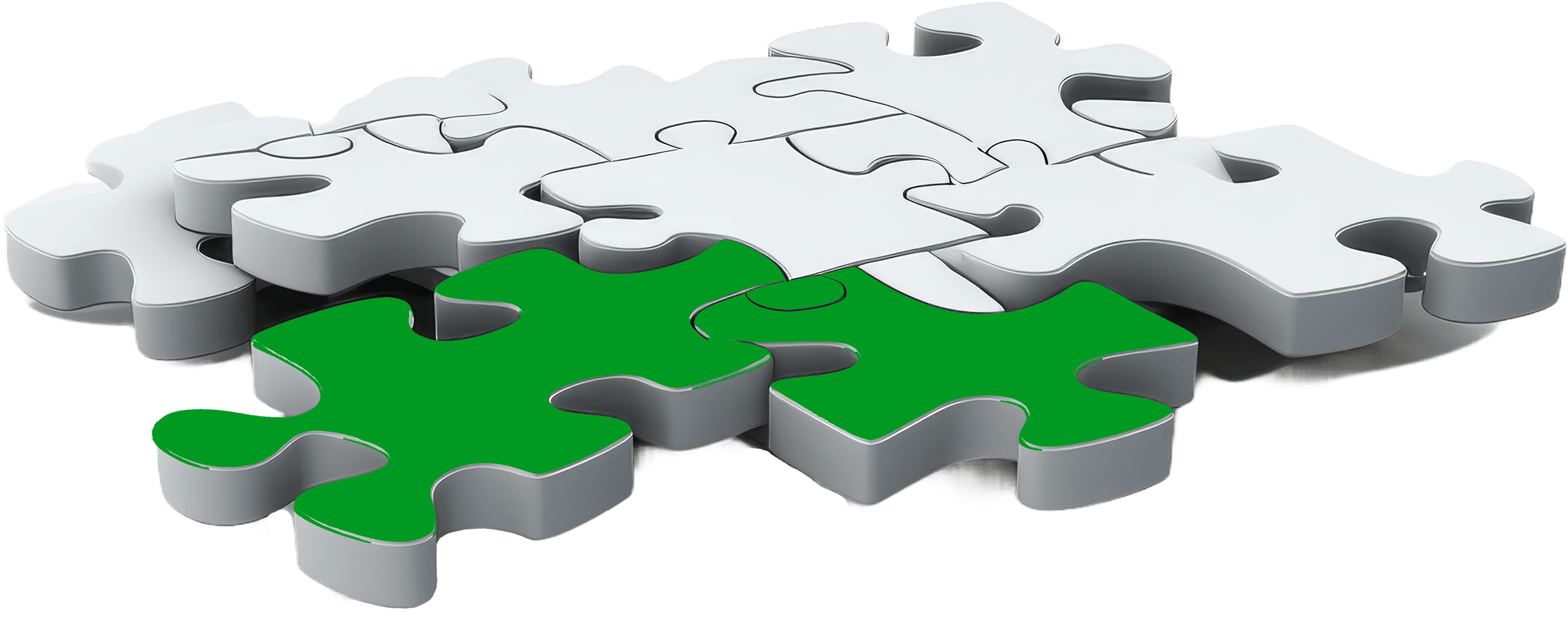 Strategic Partnership-Puzzle Pieces Green 009921